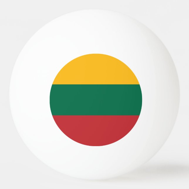 Flag of Lithuania Ping Pong Ball (Front)