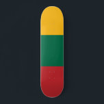 Flag of Lithuania Skateboard<br><div class="desc">Flag of Lithuania. The Lithuanian flag is a horizontal triband.</div>