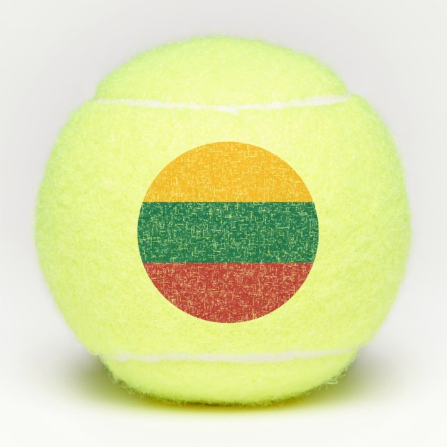 Flag of Lithuania Tennis Balls (Front)