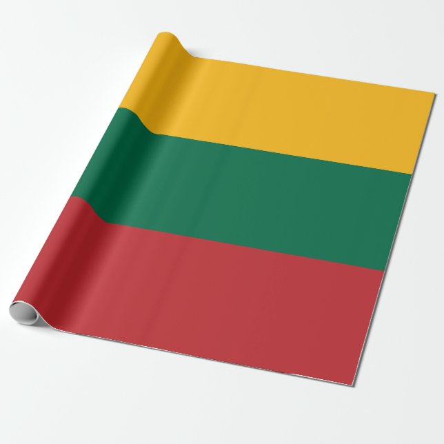 Flag of Lithuania Wrapping Paper (Unrolled)