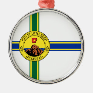 Flag of Little Rock (Arkansas) Metal Ornament