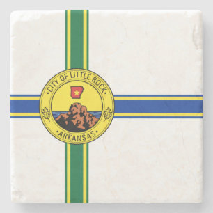 Flag of Little Rock (Arkansas) Stone Coaster