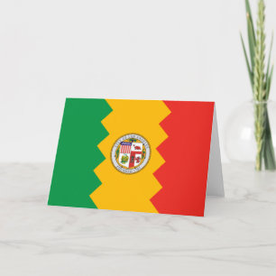 Flag of Los Angeles (California, USA) Card