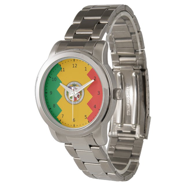 Flag of Los Angeles, California Watch (Angled)