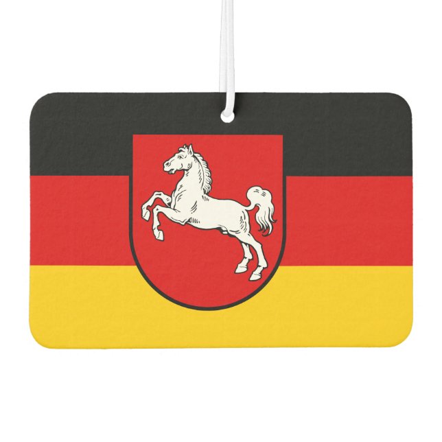 Flag of Lower Saxony Car Air Freshener (Front)