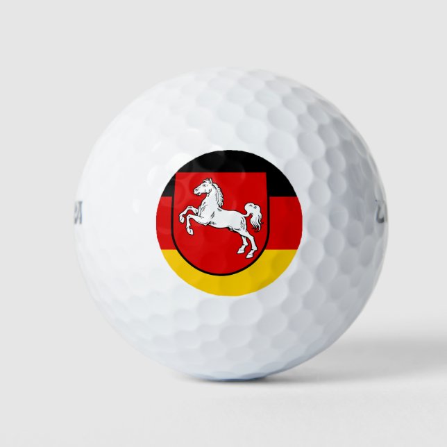 Flag of Lower Saxony Golf Balls (Front)