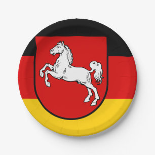 Flag of Lower Saxony Paper Plates