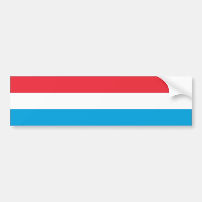 Flag of Luxembourg Bumper Sticker (Front)