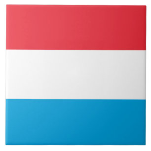 Flag of Luxembourg Ceramic Tile