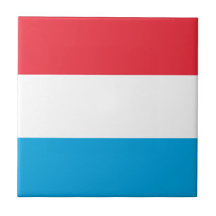 Flag of Luxembourg Ceramic Tile