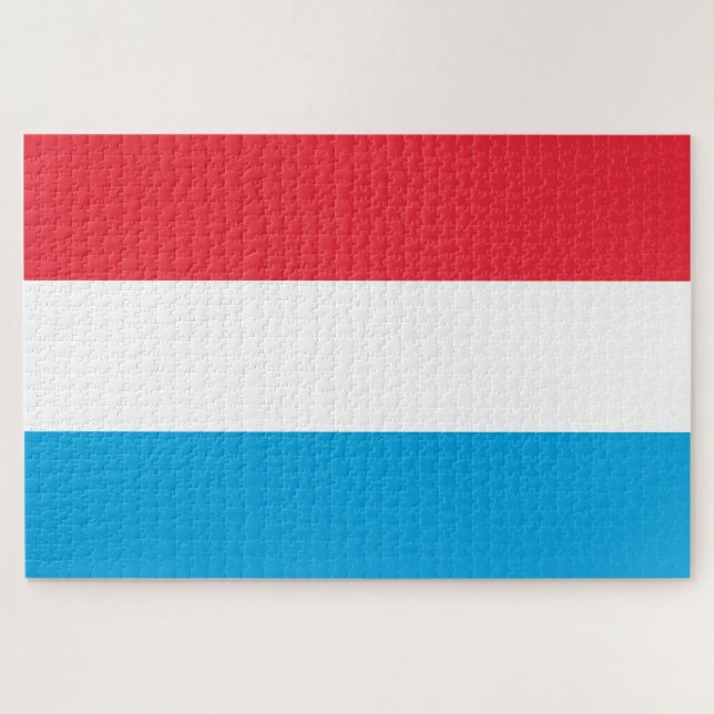 Flag of Luxembourg Jigsaw Puzzle (Horizontal)