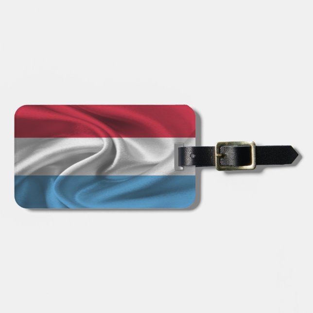 Flag Of Luxembourg Luggage Tag (Front Horizontal)