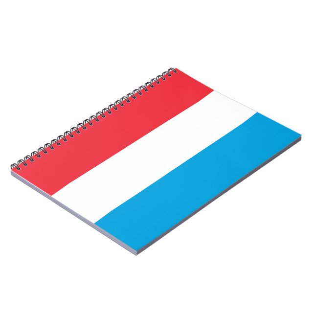 Flag of Luxembourg Notebook (Left Side)