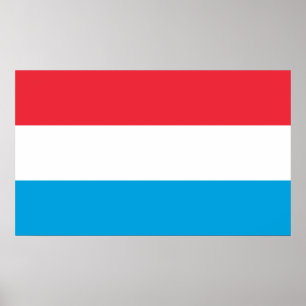 Flag of Luxembourg Poster