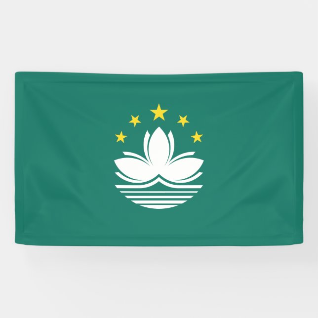 Flag of Macau (Chinese Region) Banner (Horizontal)
