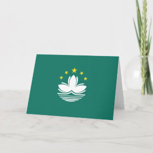 Flag of Macau (Chinese Region) Card
