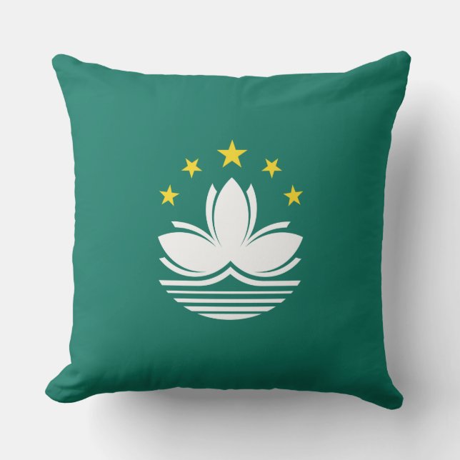 Flag of Macau (Chinese Region) Cushion (Front)