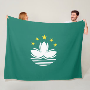 Flag of Macau (Chinese Region) Fleece Blanket