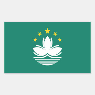 Flag of Macau Rectangular Sticker