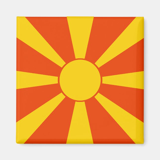 Flag of Macedonia Magnet (Front)