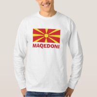 Flag of Macedonia Maqedoni Long Sleeve T-Shirt