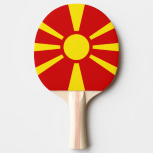 Flag of Macedonia Ping Pong Paddle