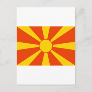Flag of Macedonia Postcard