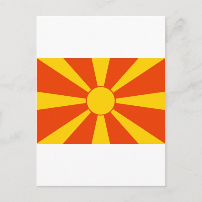 Flag of Macedonia Postcard (Front)