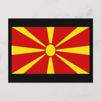 Flag of Macedonia Postcard