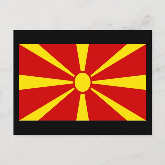 Flag of Macedonia Postcard (Front)