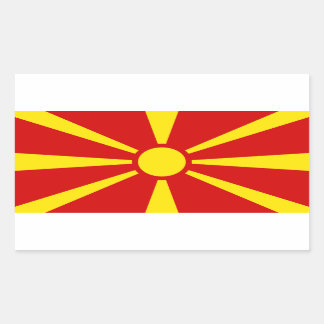 Flag of Macedonia Rectangular Sticker