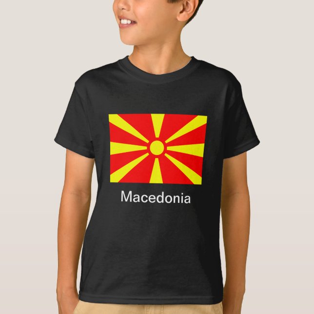 Flag of Macedonia T-Shirt (Front)