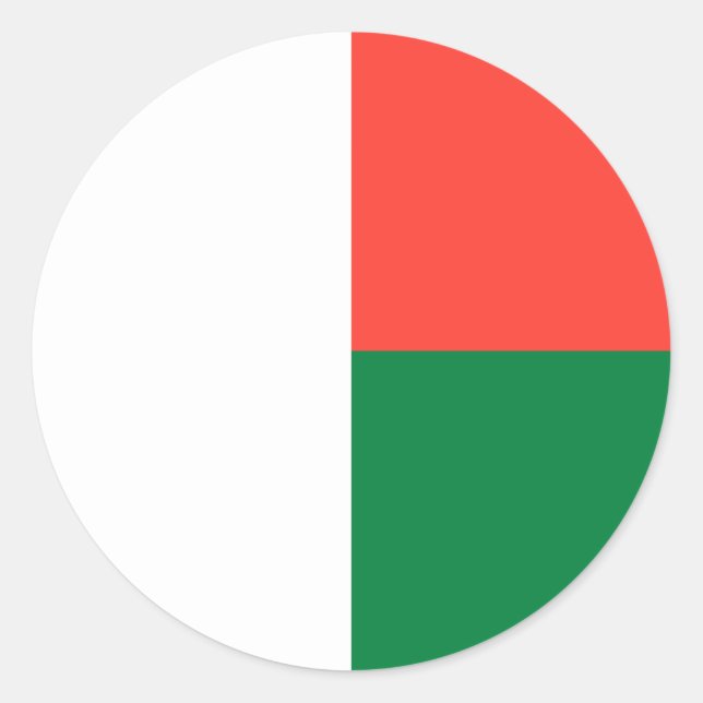 Flag of Madagascar Sticker (Front)