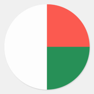 Flag of Madagascar Sticker