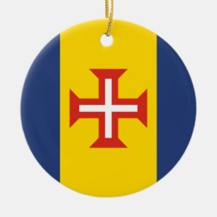 Flag of Madeira, Portugal Ceramic Ornament