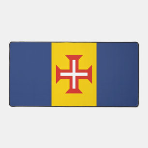 Flag of Madeira, Portugal Desk Mat