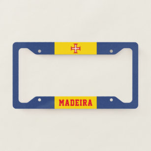 Flag of Madeira, Portugal Licence Plate Frame