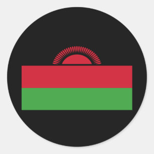 Flag of Malawi Classic Round Sticker