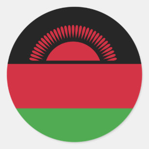 Flag of Malawi Classic Round Sticker