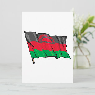Flag Of Malawi Invitation