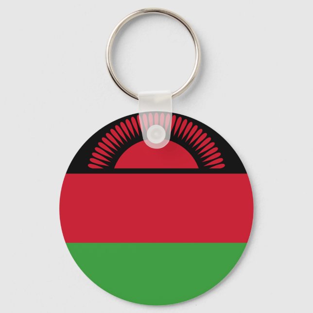 Flag of Malawi Key Ring (Front)