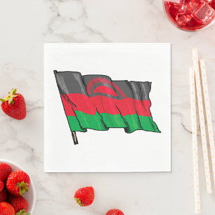 Flag Of Malawi Napkin