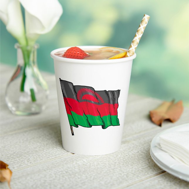 Flag Of Malawi Paper Cups (Creator Uploaded)