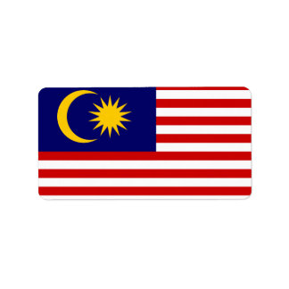 Flag of Malaysia Labels