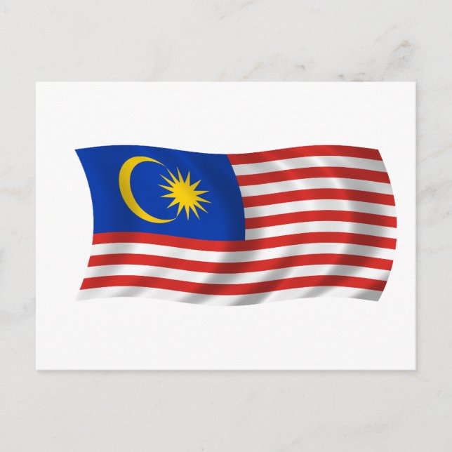 Flag of Malaysia Postcard (Front)