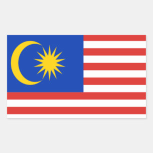 Flag of Malaysia Rectangular Sticker