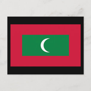 Flag of Maldives Postcard