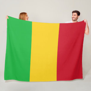 Flag of Mali Fleece Blanket