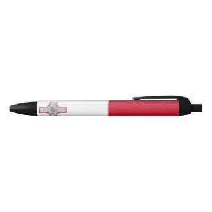 Flag of Malta Black Ink Pen