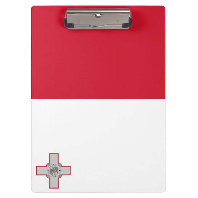 Flag of Malta Clipboard (Front)